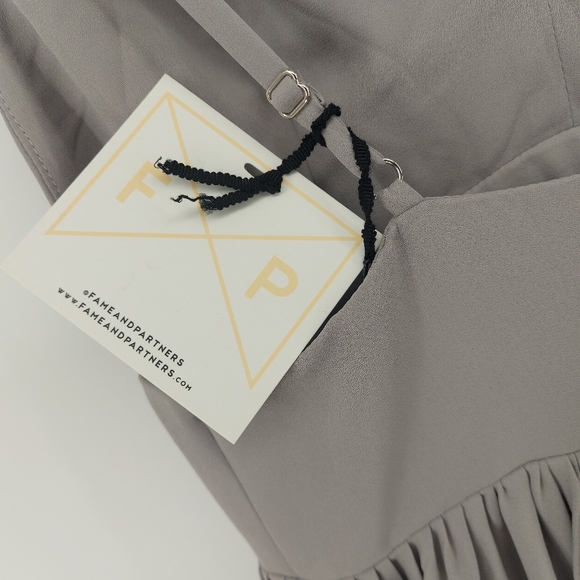 Fame and Partners Formal Maxi Dress In Gray/Mauve Size 4 - Picture 12 of 15